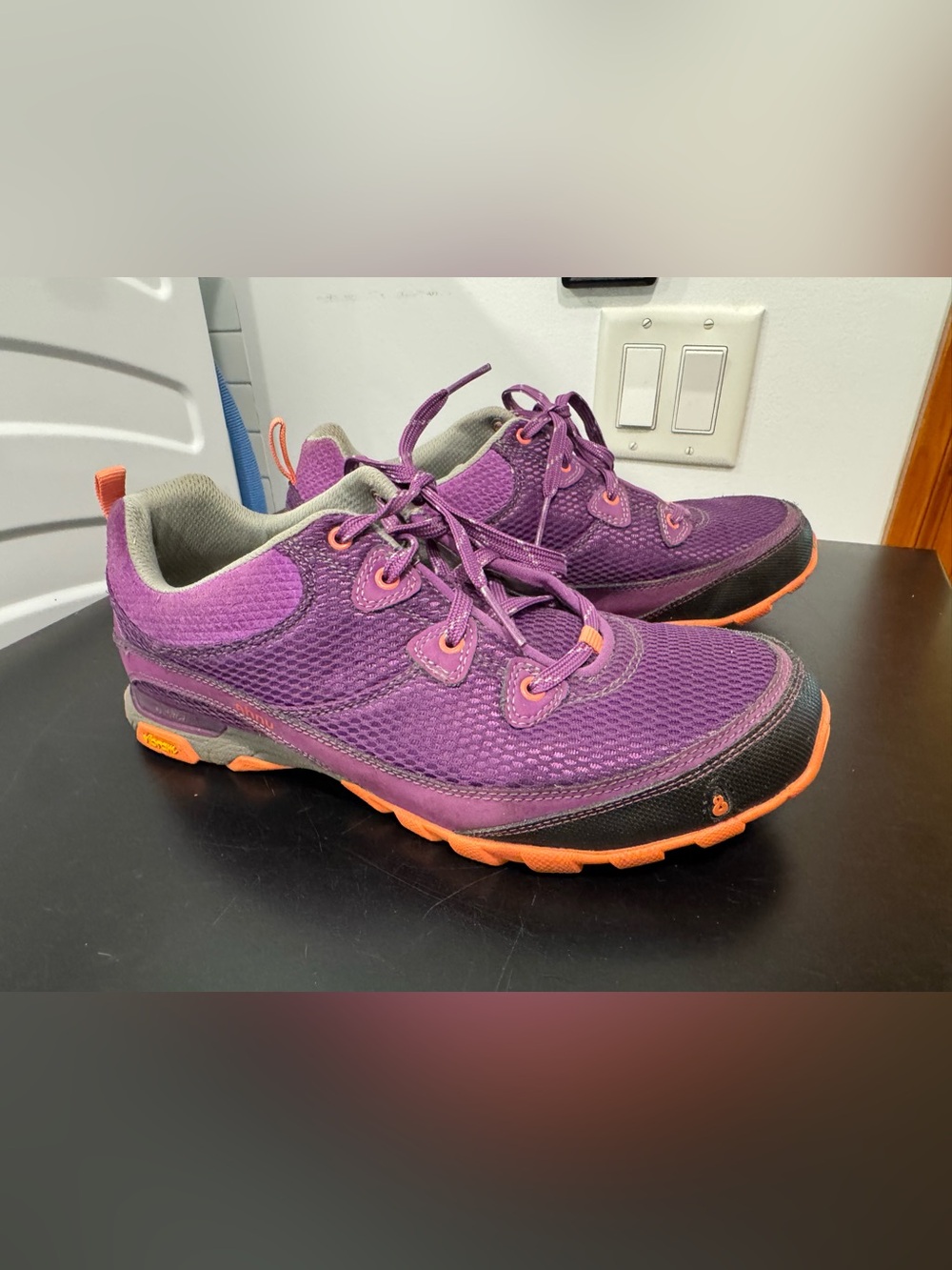 Ahnu Women’s Purple and Orange Trail Athletic Sneakers